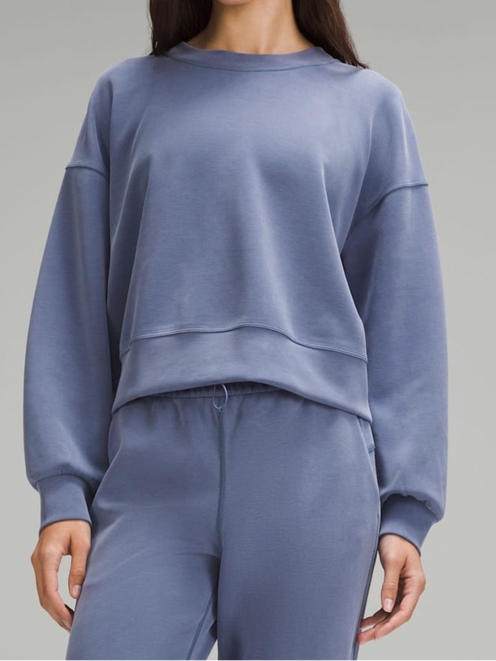 Lululemon Perfectly Oversized Cropped Crew *Softstreme - Waterdrop Size 10